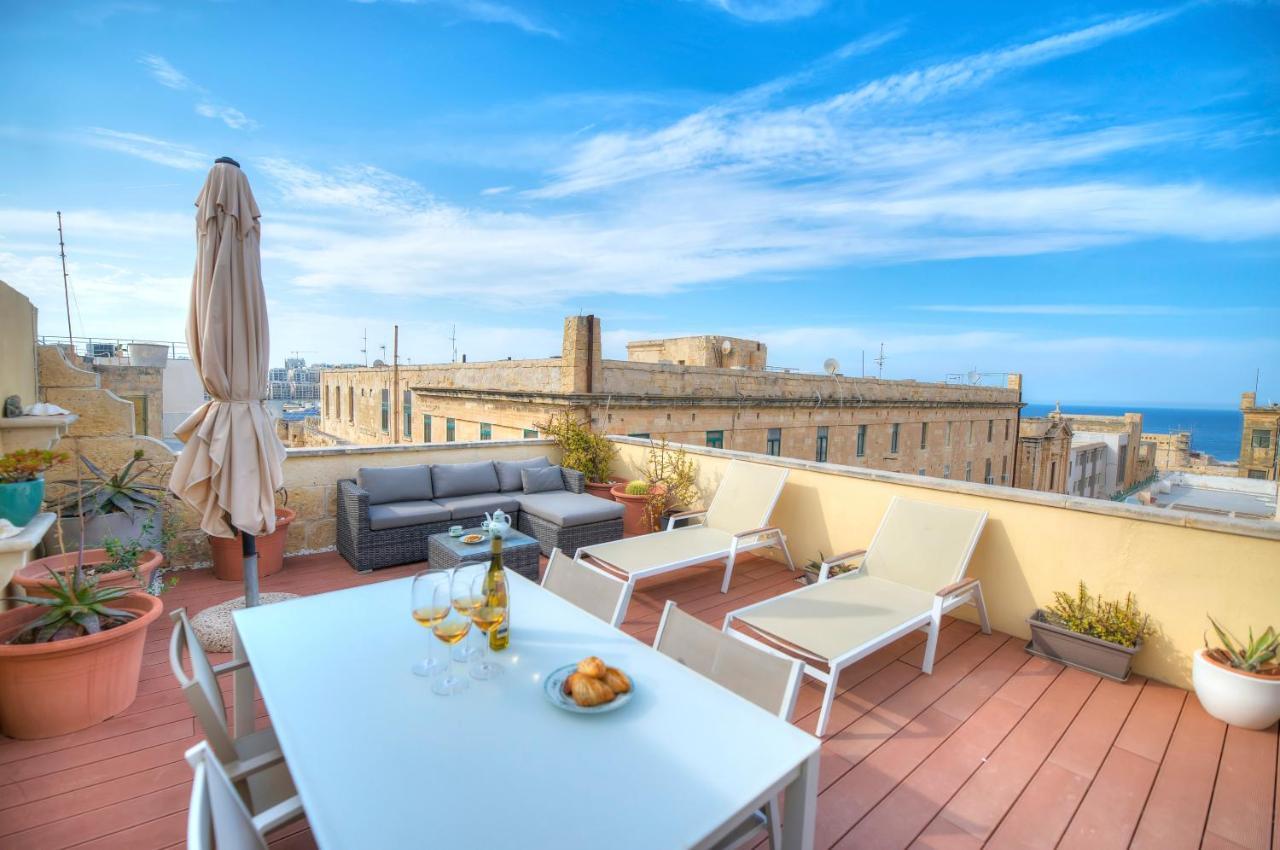 Comfy 1 Bedroom - Sun Terrace & Sea Views Gbuh1-1 Valletta Exteriér fotografie