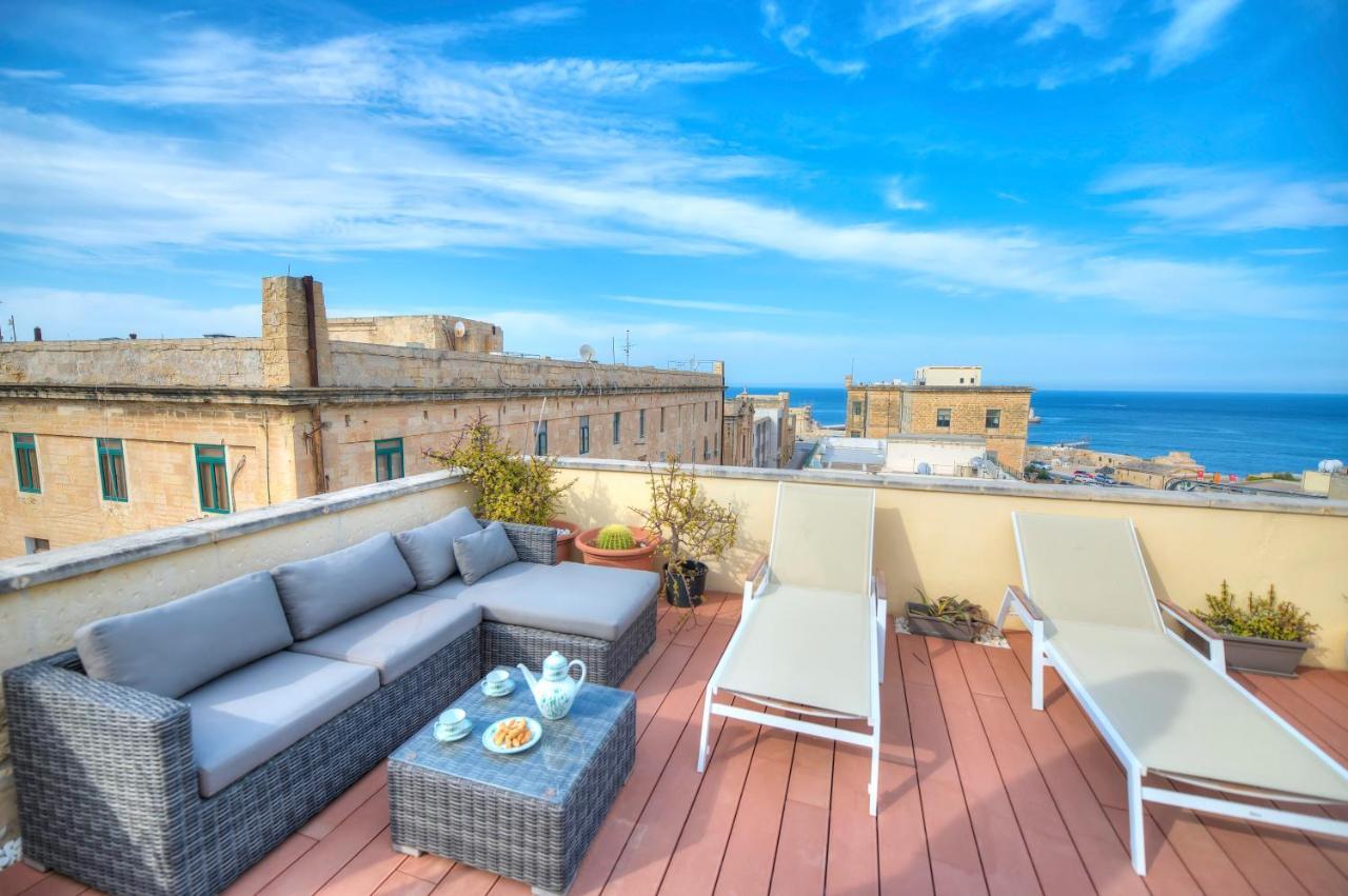 Comfy 1 Bedroom - Sun Terrace & Sea Views Gbuh1-1 Valletta Exteriér fotografie